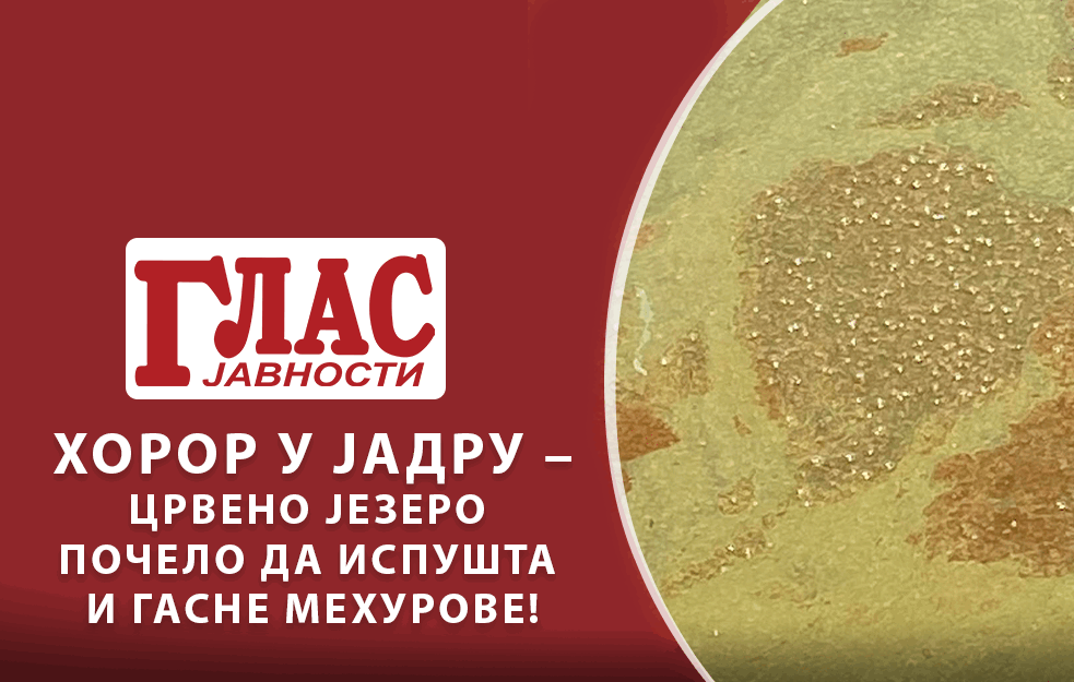 JADAR PONOVO POD UZBUNOM! U strahu smo! Jezero sad ispušta gasove i promenilo boju u prljavozelenu! (VIDEO)